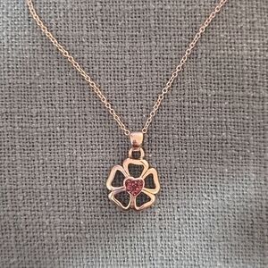 925 Silver Flower Necklace
